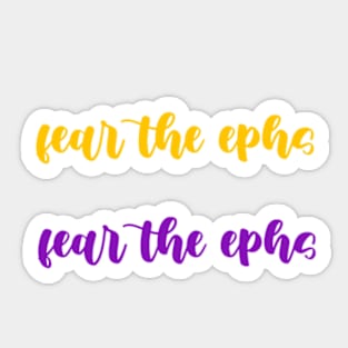 fear the ephs duo print Sticker